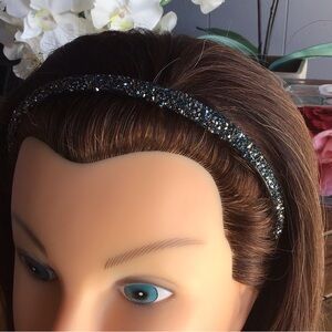 Elle Black, Teal & Silver Sparkle Chic Headband
